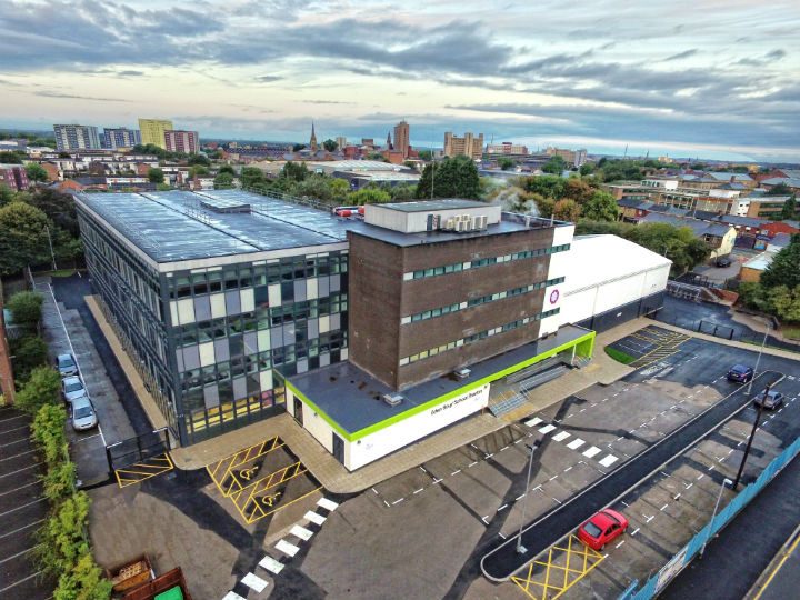 The school sits in the centre of Bolton