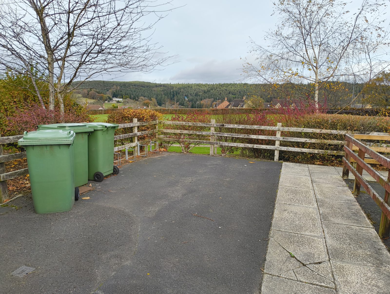 The view from the school, rural Northumberland