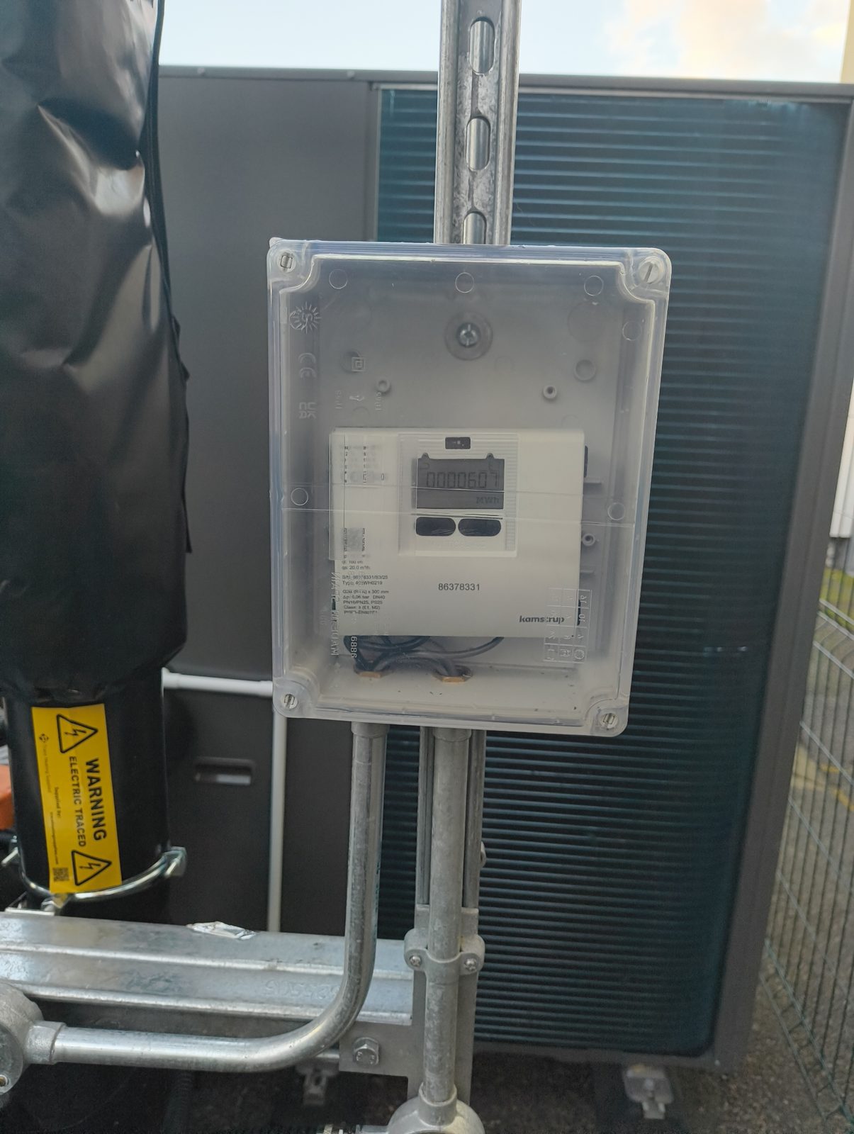 Hot water plant in the plantroom